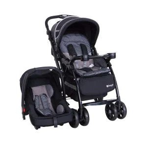 EBABY COCHE CON PORTABEBE TRAVEL SYSTEM BRAVIAR NEGRO