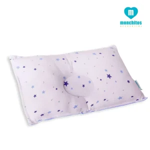 Monchitos – Almohada anti cabeza plana celeste estrellas