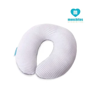 Monchitos – Baby croissant rayas gris