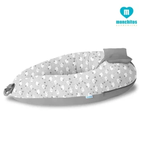 Monchitos – Bumer Pillow plomo nubes