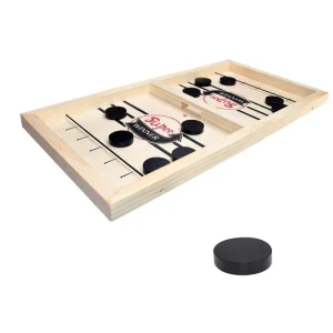Ecotoys Sling Puck Mania | Velocidad y Tensión - Juego rápido de hockey con disco deslizante para toda la familia