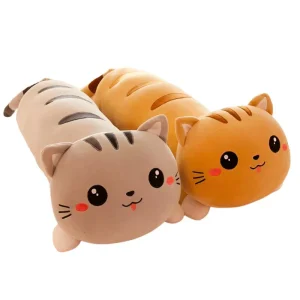 Grande Gato Peluche Almohada | Adorable Comodidad - Suave y Alta Calidad Peluche Juguete Gatito