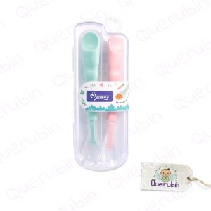 👼🏻Juego de cucharas de silicona Momeasy