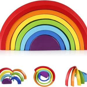 EcoToys Sueños Arcoíris | Estimula la creatividad de tu hijo - Diversión de construcción con un rompecabezas de arcoíris