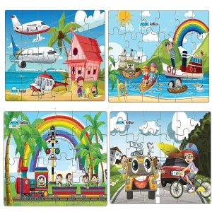 EduPuzzle | Descubrir jugando - Rompecabezas de animales 3D de madera para niños