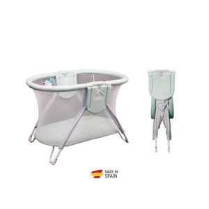 Parque Infantil Curvo Yoko con Diseño Seguro y Plegado Compacto