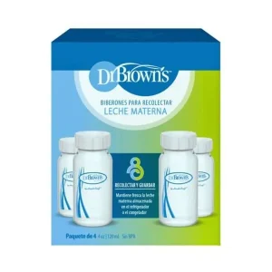 DR BROWNS BOTELLAS ALMACENADORAS DE LECHE x 4 – 4oz 120ml