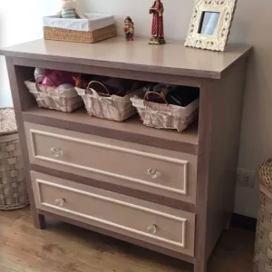 Cambiador 2 Cajones con molduras