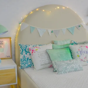 Cama Tapizada Espaldar Redondo Con Estoperoles