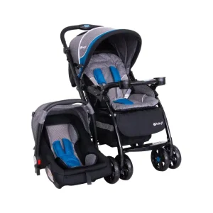 EBABY COCHE CON PORTABEBE TRAVEL SYSTEM BRAVIAR AZUL