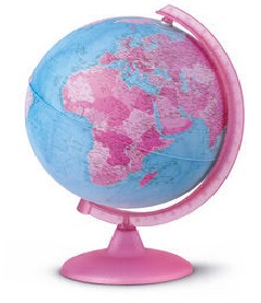 Esfera 25cm Rosa  con luz