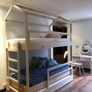 Camarote Casita Triple Con Escalera Y 3 Listones