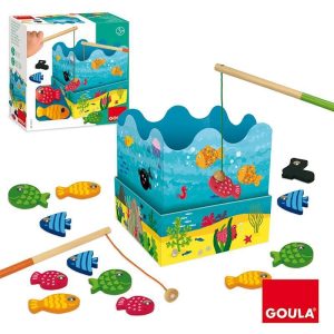 Goula juego de pesca madera