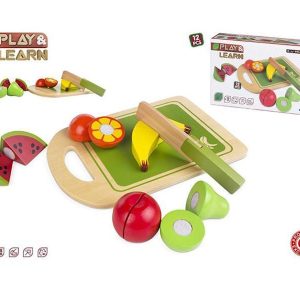 Juego frutas madera