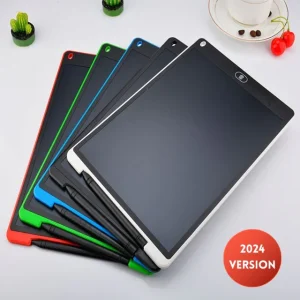 Pizarra LCD | Ayuda para dibujar y escribir 2 en 1 8,5 y 12 pulgadas – Libertad creativa sin desorden