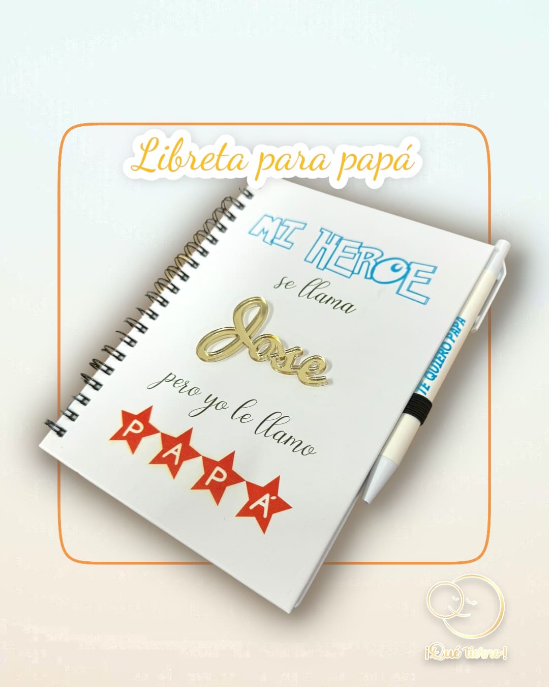 Libreta MI HEROE se llama XXXX pero yo le llamo PAPÁ con bolígrafo - Imagen 4