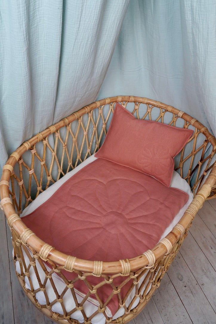 Juego de funda de lino – flores - Imagen 7