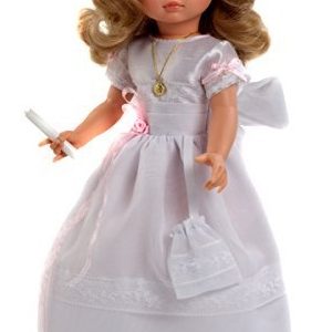 Muñeca comunión Fany rubia cinta rosa