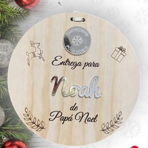 Placa de Autenticidad para el saco de Papá Noel