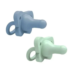 DR BROWNS SET X 2 CHUPONES HAPPY PACI VERDE/AZUL