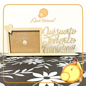 Portarretrato «Qué suerte tenerte como Papá»