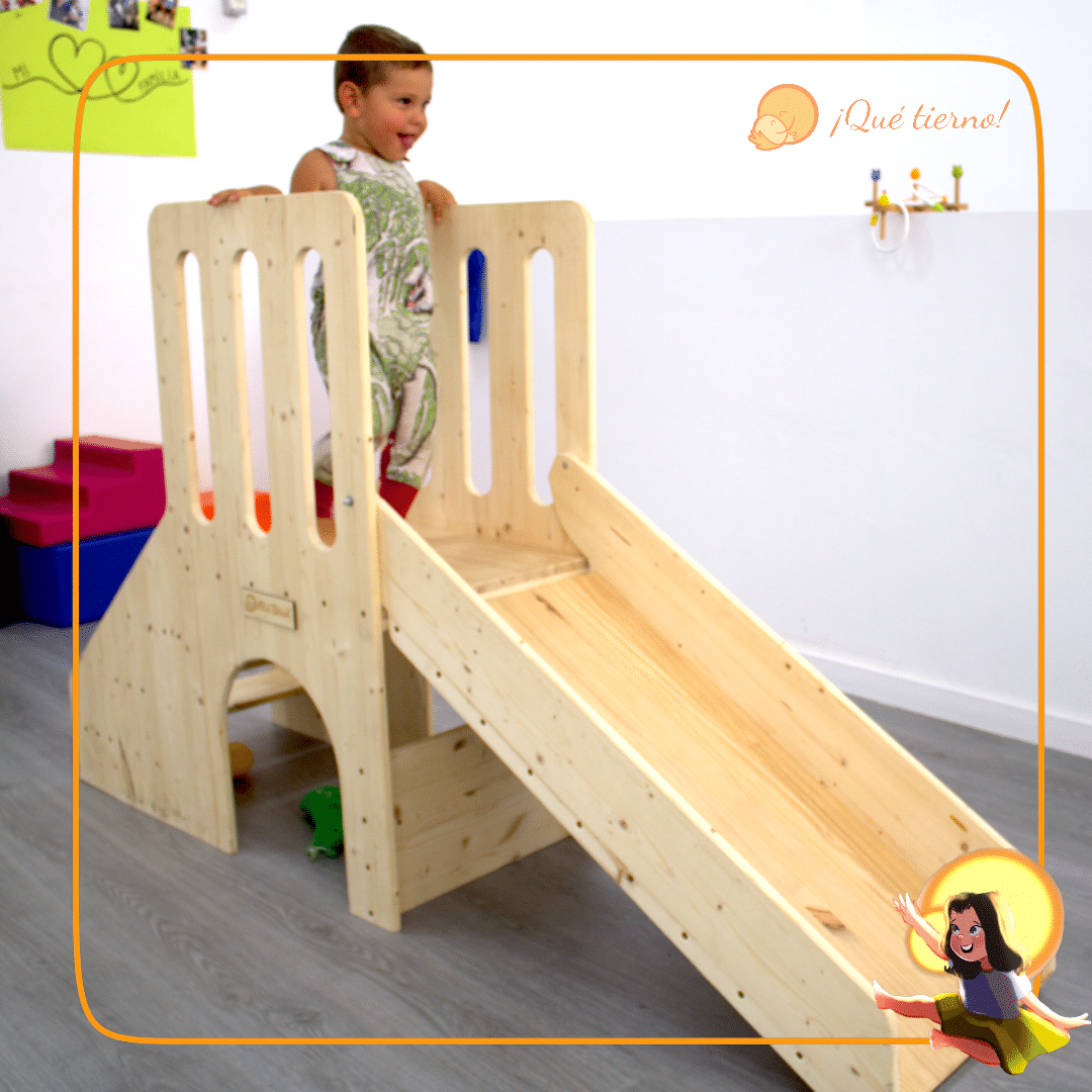 Tobogán con puente y escalera – Inspiración Pikler - Imagen 8