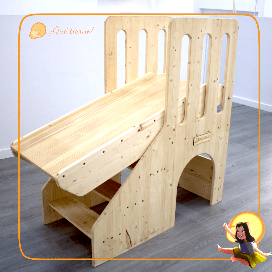 Tobogán con puente y escalera – Inspiración Pikler - Imagen 5