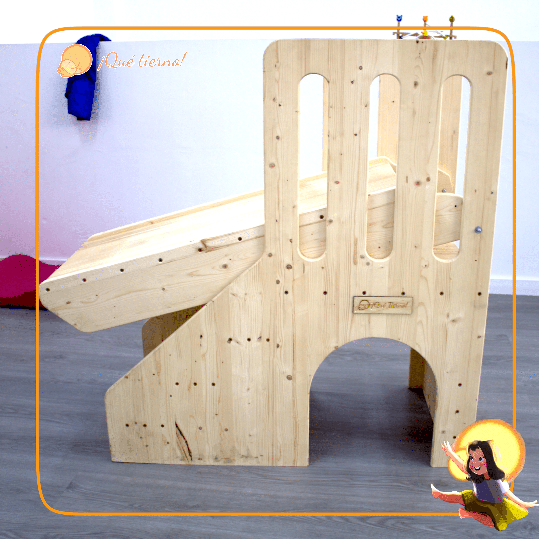 Tobogán con puente y escalera – Inspiración Pikler - Imagen 4