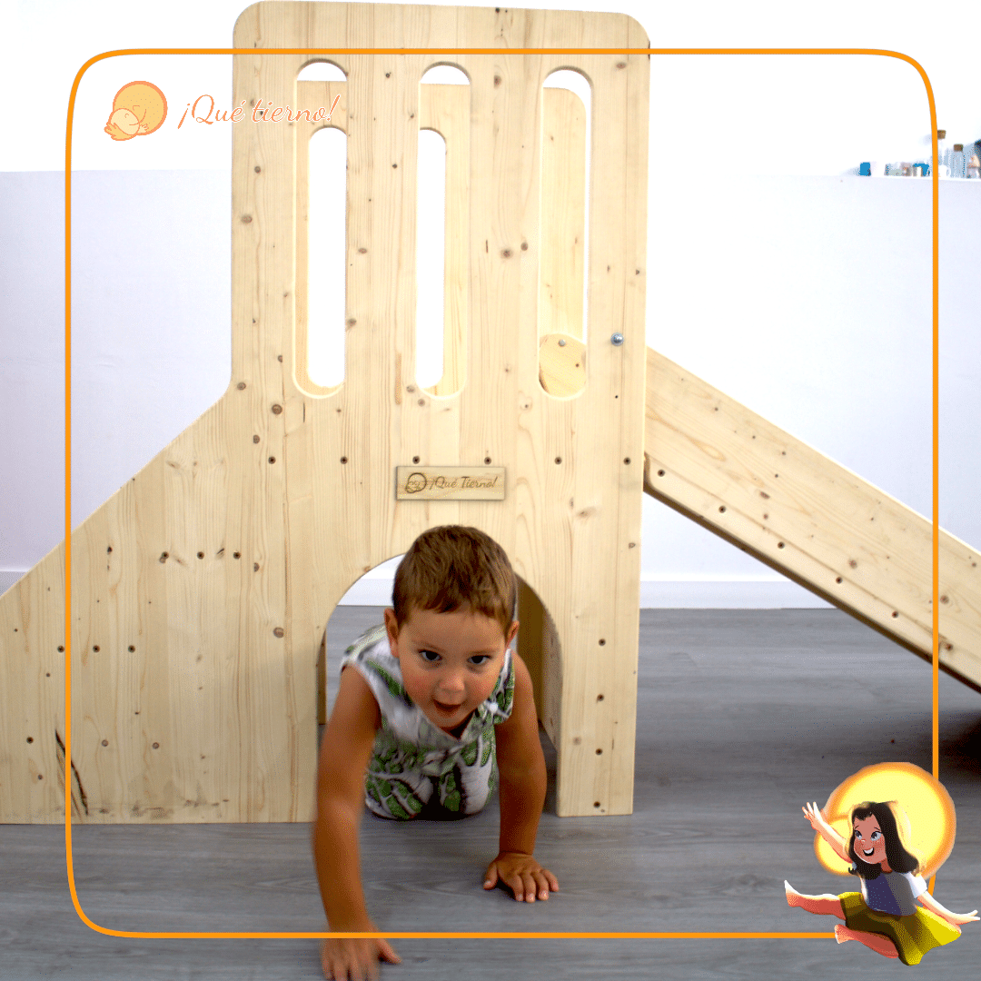 Tobogán con puente y escalera – Inspiración Pikler - Imagen 3