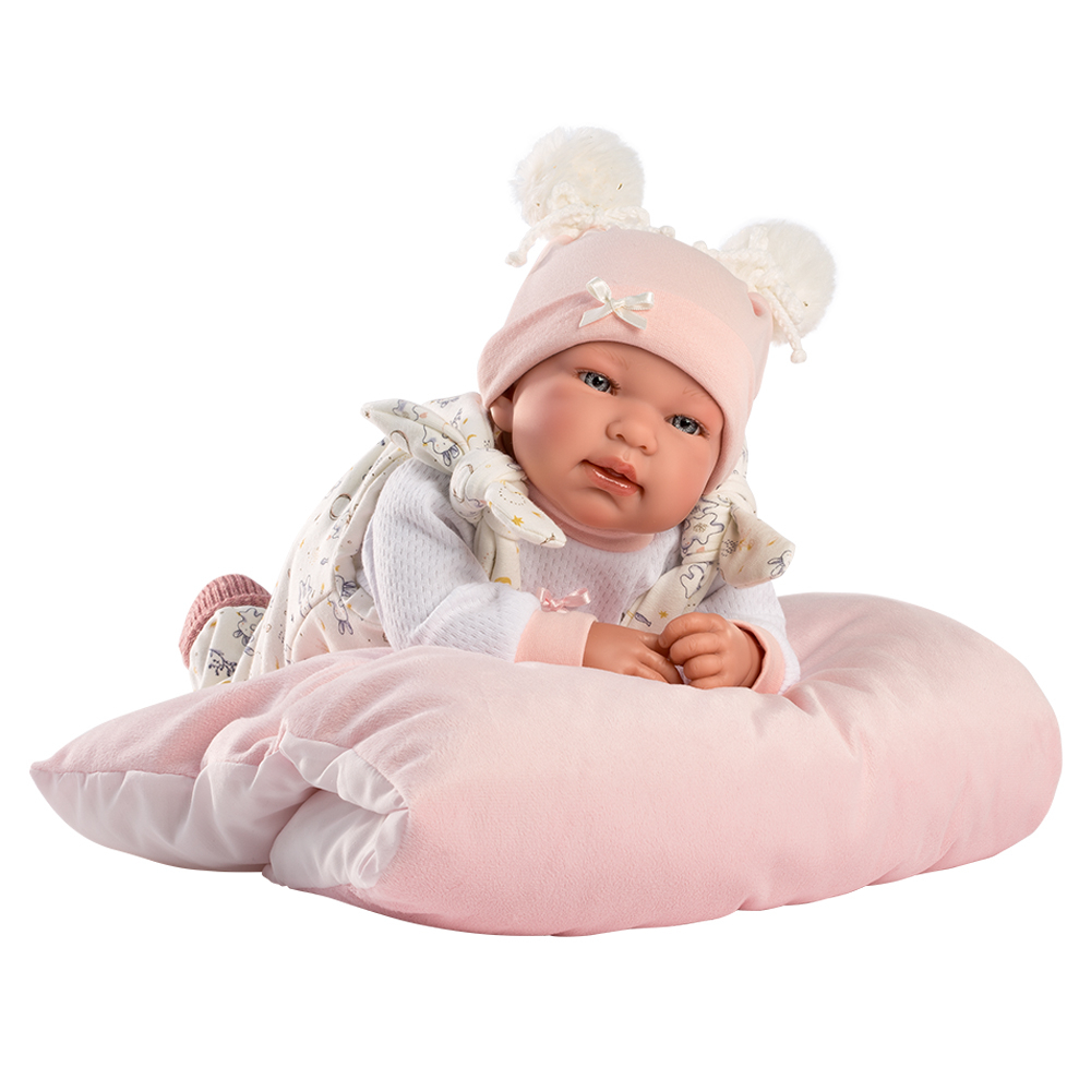 Bebe tina con cojin 44cm llora - Imagen 4