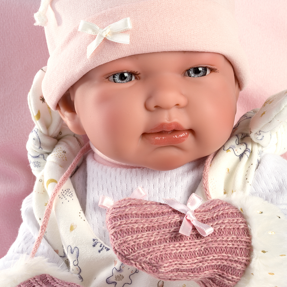 Bebe tina con cojin 44cm llora - Imagen 3