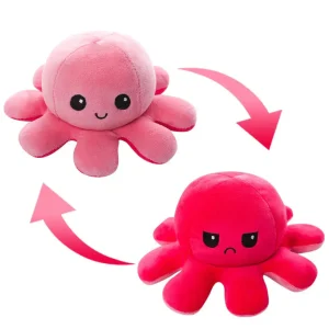 Pulpo reversible | Dos expresiones faciales - Emociones en un giro