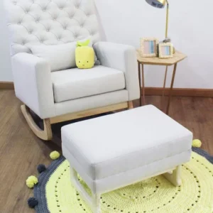 Silla mecedora para lactancia capitoneada