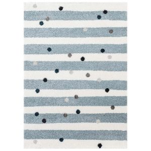 Alfombra rectangular Stripes and Dots 160×230 cm