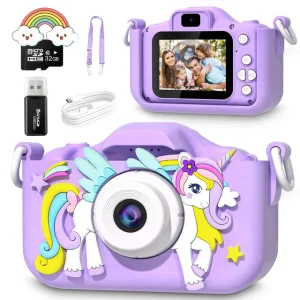 FairyCam | Cámara Unicornio para Niños con Fotos y Videos HD - Cámara Recargable para Pequeños Fotógrafos