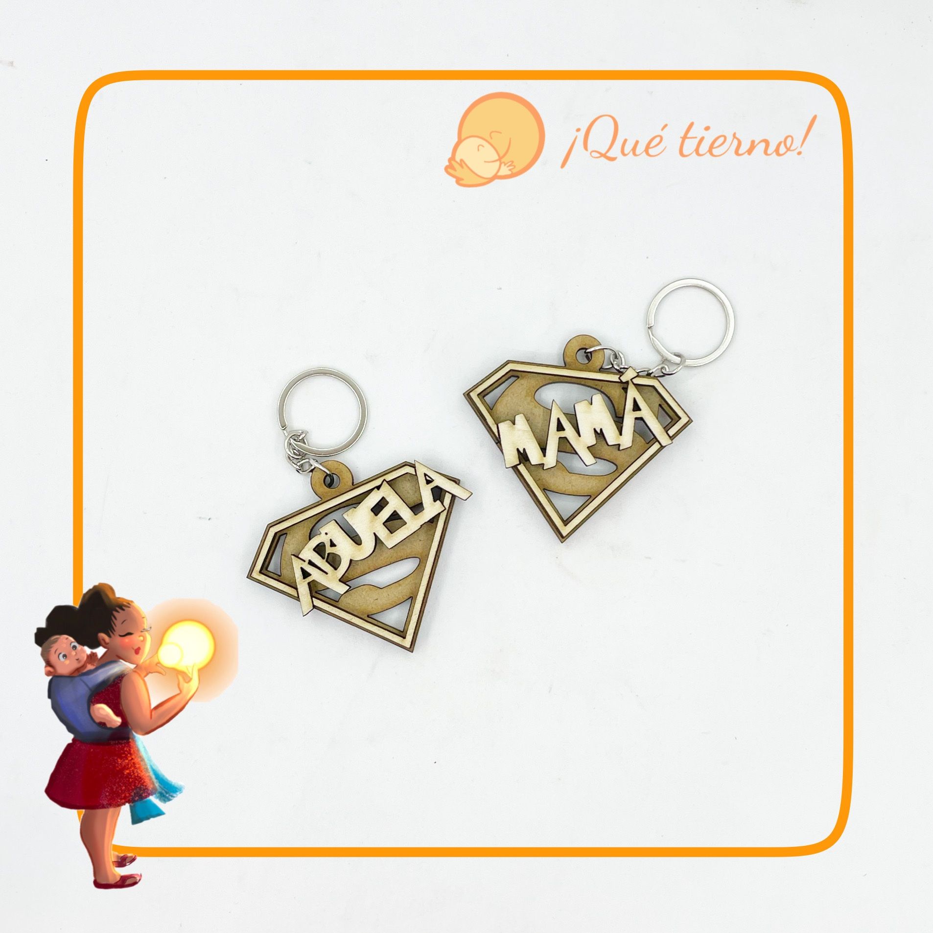 Llavero Súper Mamá y Súper Abuela - Imagen 7