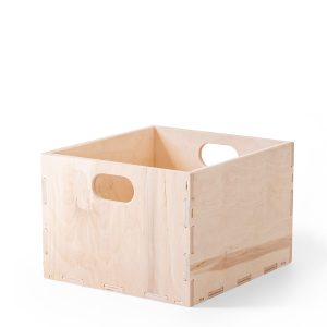 Baúl de juguetes de madera