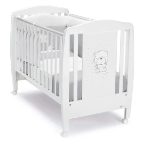 CAM CUNA DE MADERA LETTINO OSO BLANCA