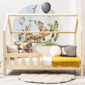 Adhesivo mural – Claro del bosque – columpio zanahoria