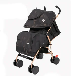 Coche Bastón Plegable Negro