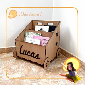 Librería con ruedas personalizada