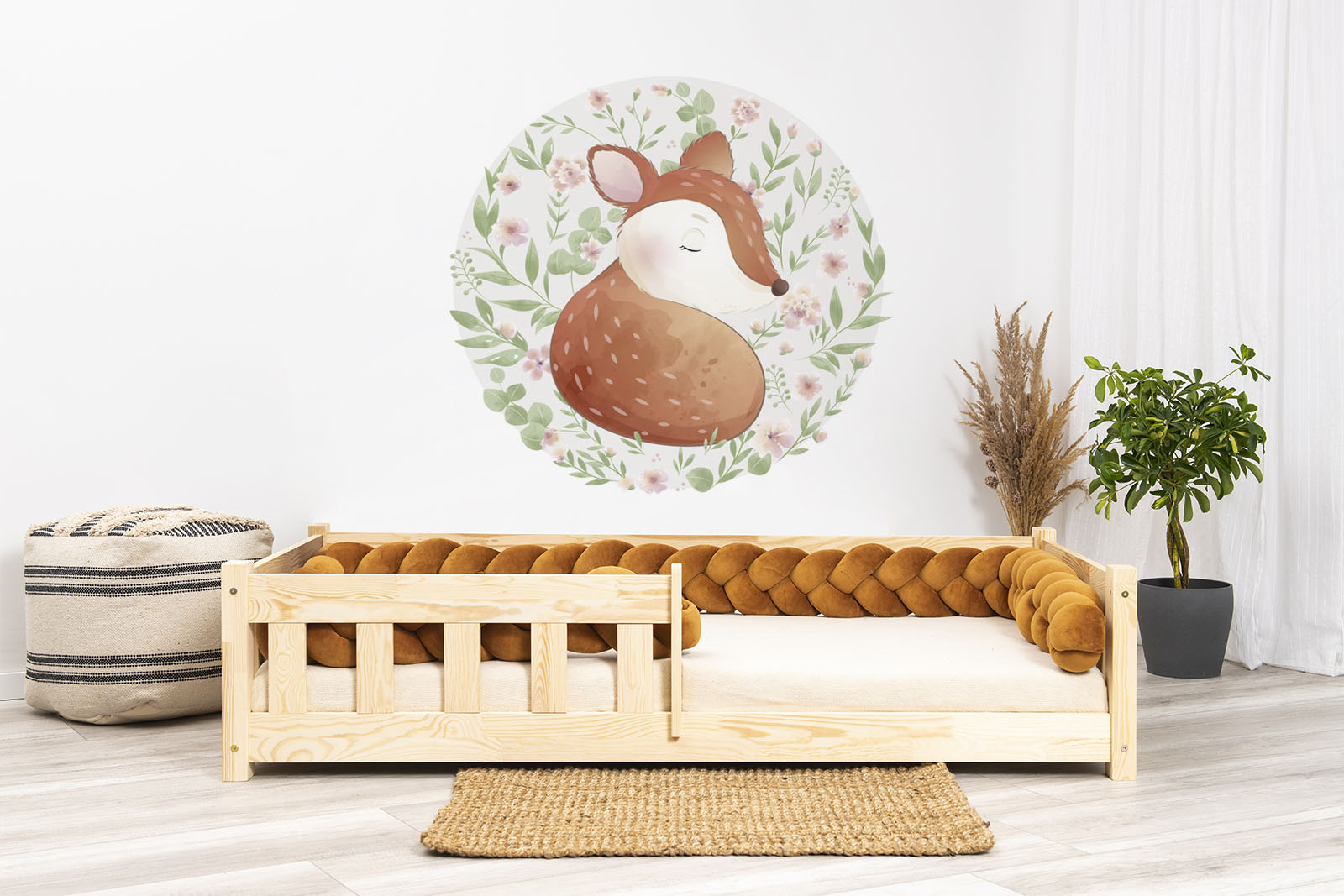 Adhesivos murales – Cervatillo en el círculo