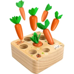 EcoToys Verduras de Juego Verdes | ¡Juega y aprende con diversión! - Bloques Montessori Educativos para un estilo de vida saludable