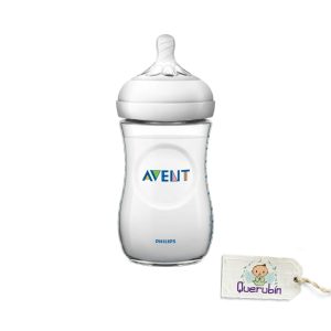 👼🏻 Mamadera Natural 330ml traslucida