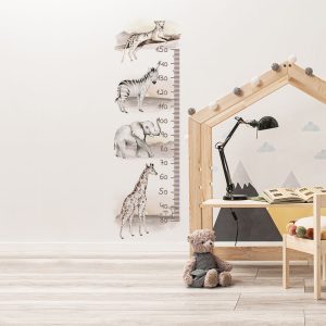 Adhesivos murales – Jungla y amigos – Tabla de crecimiento 2