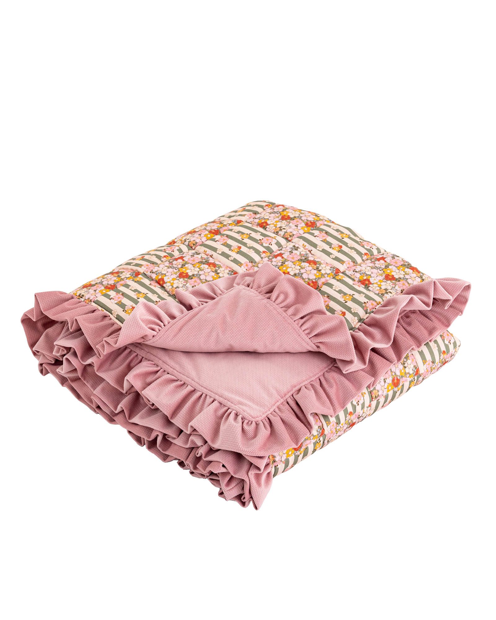 Colcha acolchada con volante - Imagen 2