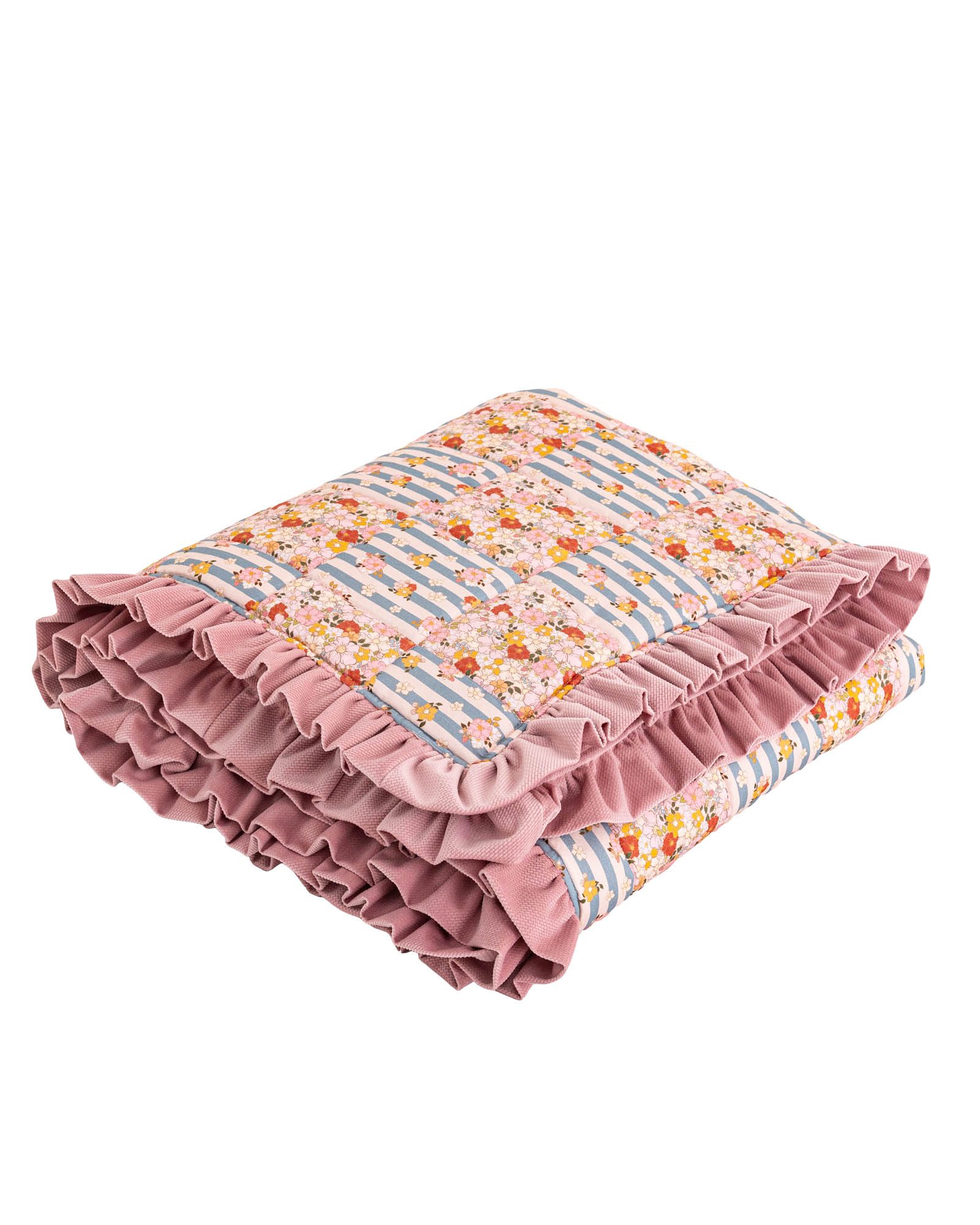 Colcha acolchada con volante - Imagen 4