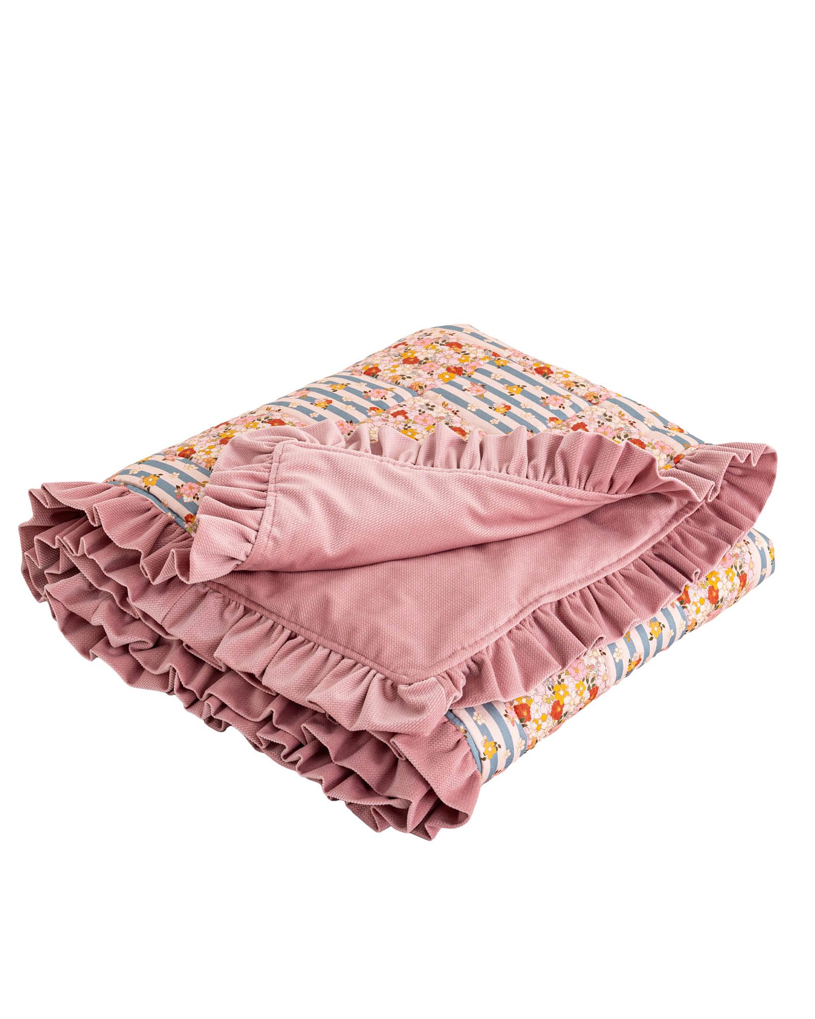 Colcha acolchada con volante - Imagen 5