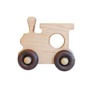 Juguete de madera sobre ruedas – Locomotora