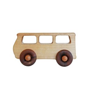 Juguete de madera sobre ruedas – Autobús
